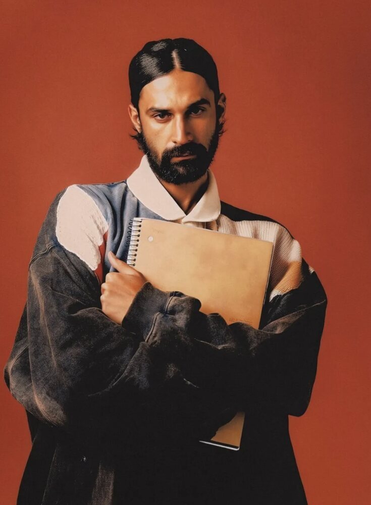 Amos Le Blanc, Canadian film director, Toronto studio portrait in a suit