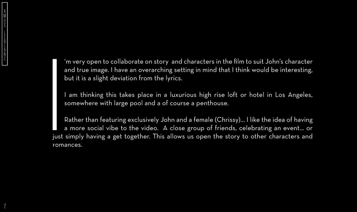 John Legend ft. Chance the Rapper, Penthouse Floor treatment, page 6